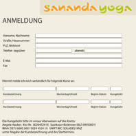 PDF-Formular für die Anmeldung zu Yogakursen und Yoga-Workshops bei Sananda-Yoga Konstanz